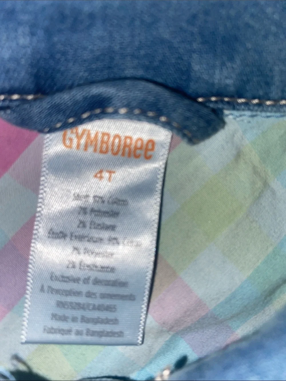 Gymboree Girls Ice Cream/Cupcake Denim Jacket Sz 4T NEW